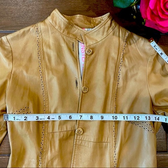 Stephen Butter Soft 100% Vera Pelle Tan Thin Leather Made in Italy (Size S)🌹 - Picture 13 of 16